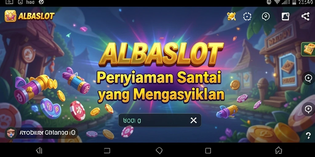 Tampilan gameplay ALBASLOT yang seru dan menarik.
