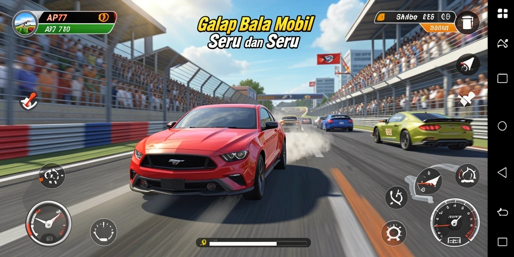 Gameplay seru balapan cepat di API77.