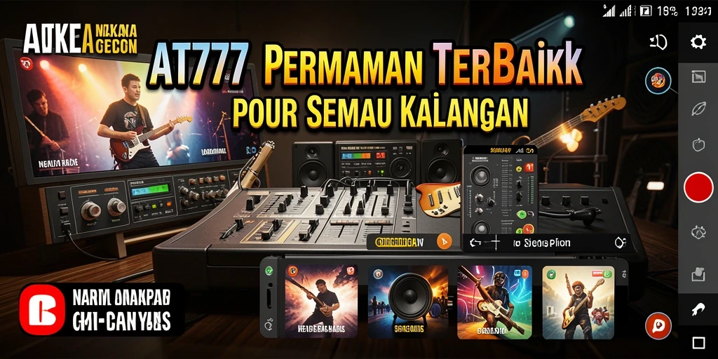 Tangkapan layar permainan AT777 yang menunjukkan keseruan bermain musik.