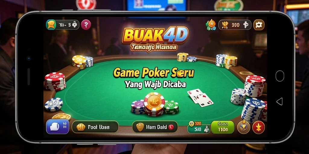 Gameplay seru di BUAH4D yang menantang pemain poker.