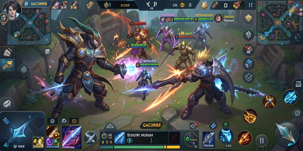 Tampilan gameplay GACOR88 yang dinamis dan penuh aksi.