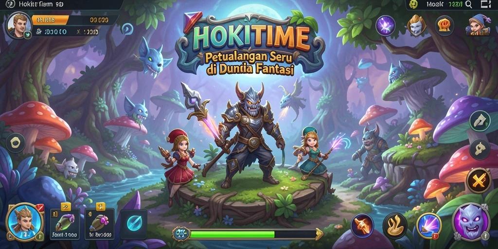 Screenshot HOKITIME menampilkan petualangan seru dan karakter yang dinamis.