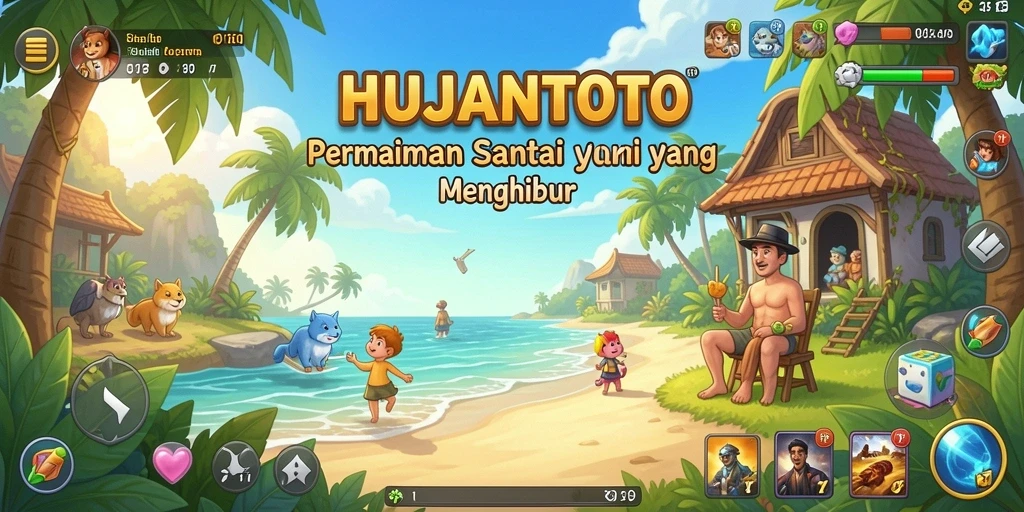 Tampilan gameplay HUJANTOTO yang mengasyikkan dan penuh warna.
