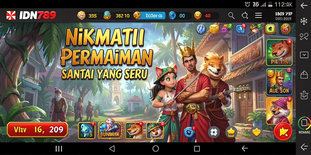Tampilan gameplay yang seru dan menantang di IDN789.