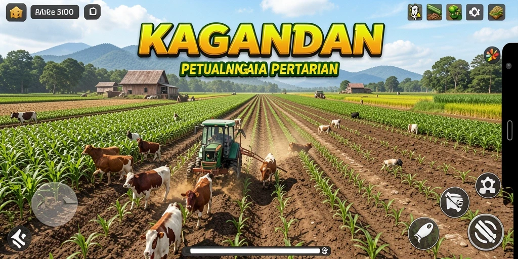 Screenshot gameplay KAGANDAN menunjukkan keindahan kebun yang kreatif dan menarik.