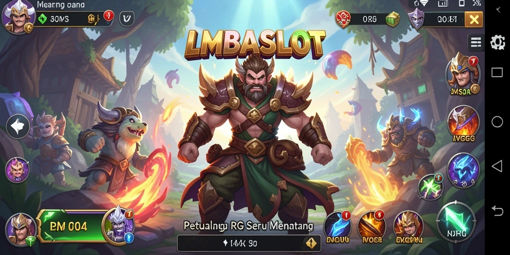 Tampilan gameplay RPG yang mendalam dan menarik dari LMBASLOT.