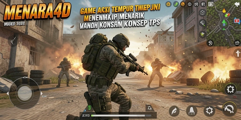 Tampilan aksi seru dalam permainan MENARA4D yang mendebarkan.