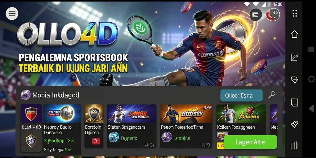 Tampilan gameplay taruhan olahraga di OLLO4D yang menarik dan interaktif.