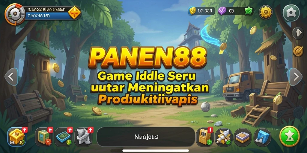 Tampilan gameplay <strong>PANEN88</strong> dengan visual pertanian yang menarik.