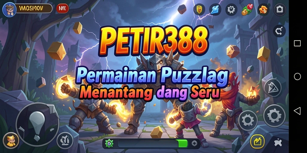 Screenshot gameplay PETIR388 menampilkan level puzzle yang penuh tantangan.