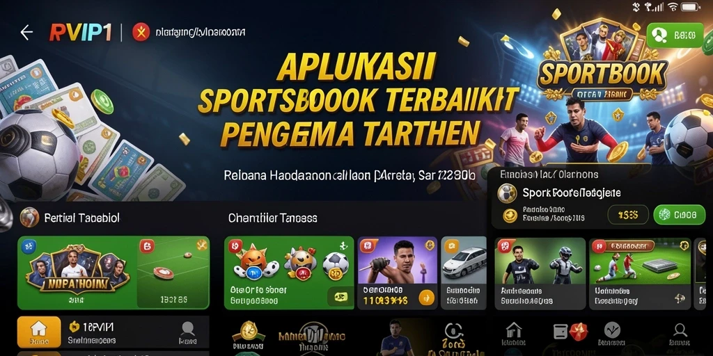 Tampilan antarmuka RPVIP1 yang menarik dan informatif untuk taruhan olahraga.