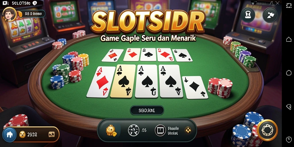 Screenshot gameplay Gaple SLOTSIDR yang seru dan menarik.