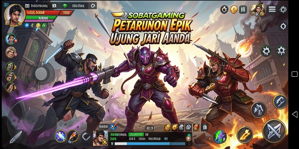 Gameplay pertarungan seru dan karakter yang kuat.