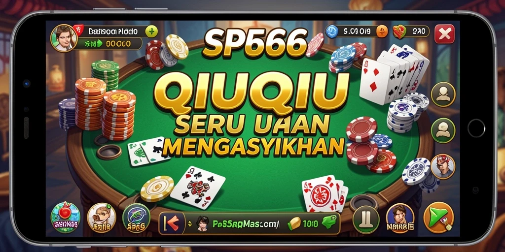Skrenshoot gameplay SP666 yang menampilkan momen seru saat bermain QiuQiu.