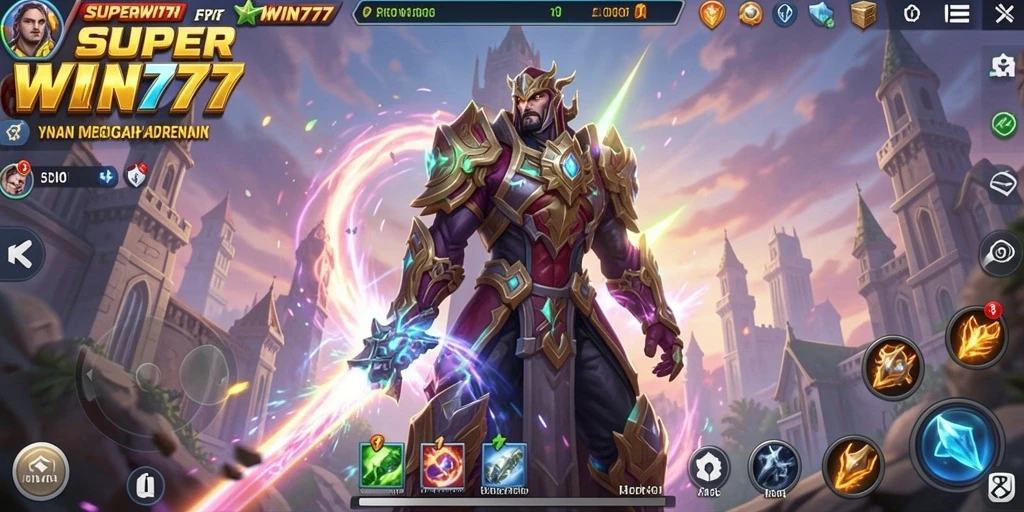 Tampilan gameplay menara pertahanan yang seru dan strategis.