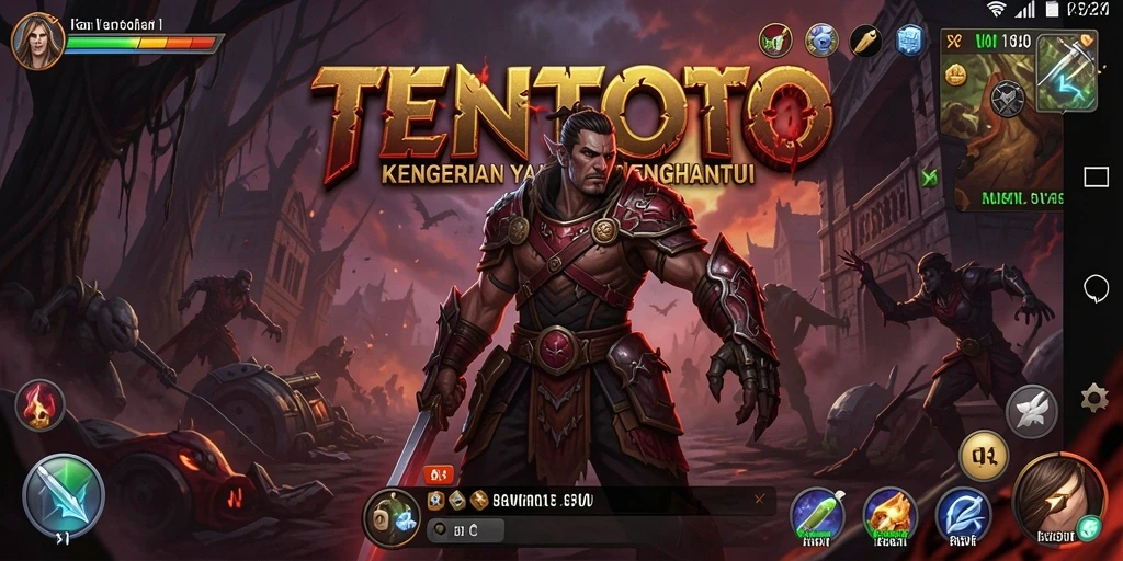 Screenshot gameplay TENTOTO menampilkan suasana mencekam dan menakutkan.