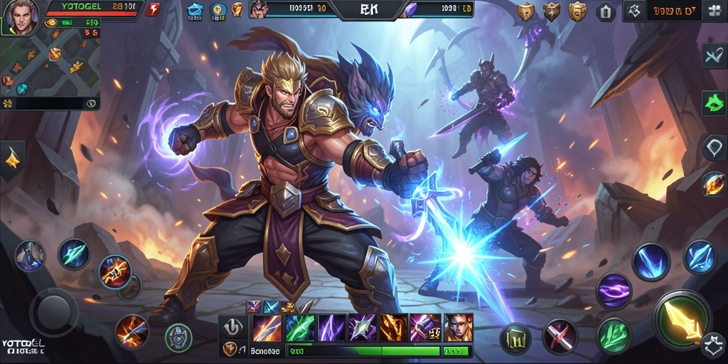 Tangkapan layar gameplay <strong>YOTOGEL</strong> yang menunjukkan aksi pertempuran mendebarkan.