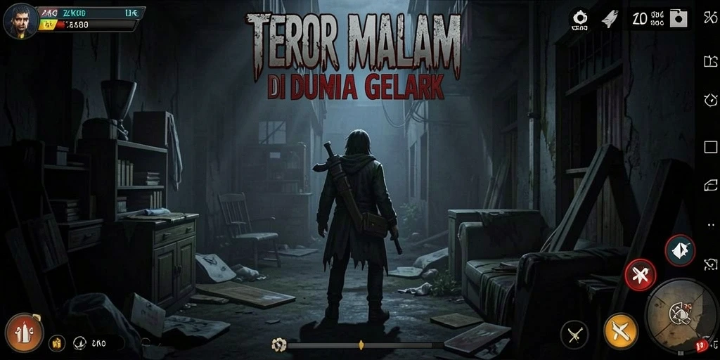 Screenshot ZK6 menunjukkan suasana gameplay Horror yang mencekam.